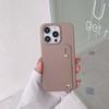 Couro Casual Granulado Suporte Fivela para Dedo Adequado para Capa Protetora Apple 14 Promax iPhone 15 Anti-Queda 13