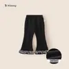 Pantalones de campana con retazos y lentejuelas Youbao Huzhou Zhili Ropa Infantil Pantalones Largos para Niños Pequeños Pantalones de Invierno para Niños con Plus de Terciopelo