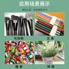 Ganchos Metálicos para Colgar en Balcón para Macetas, Macetas Colgantes de Hierro Forjado para Plantas de Colores, Suculentas y Flores, Ganchos de Cubo Metálicos