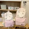 Mochila Feminina Estampa de Leopardo Estilo Ins Coreano 2025 Nova Grande Capacidade Mochila para Alunos do Ensino Fundamental Mochila Escolar para Alunos do Ensino Médio