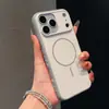 Color de Contraste Sensación de Piel Adecuado para Funda de Teléfono Móvil Apple 17Promax Tira Antideslizante Mate Funda Suave Anticaídas Magnética Iphone16