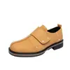 Zapatos Derby Británicos Tallas Grandes Transfronterizos para Hombre Suela Gruesa Aumentadores de Altura Cabeza Grande Casuales de Cuero Slip-on Perezosos Mocasines de Negocios