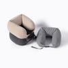 Almohada Muji con Partículas de Espuma Estilo Japonés en Forma de U, Almohada Cervical de Viaje de Alta Calidad para Coche y Avión, Almohada en Forma de U con Rayas Verticales