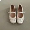 Zapatos Mary Jane Estilo Dulce con Lazo para Mujer, Verano 2026, Tacón Oculto, Boca Baja, Zapatos Planos Estilo Ballet