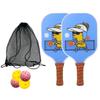Set de Rackets de Pickleball para Niños, Serie de Dibujos Animados, Deportes de Moda Populares, Producido Profesionalment, Rackets de Pickleball Personalizados