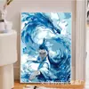 Prodigio Nezha Causa Revuelo en el Mar Pintura al Óleo Digital DIY Pintado a Mano Coloreado Pintura Acrílica Animación Pintura Decorativa Fabricante Mayorista
