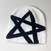 Gorro Minimalista Estilo Japonês de Cinco Pontas Transfronteiriço Hip-Hop Street Wear Malha Unissex Quente Versátil Personalidade Gorro Pulôver