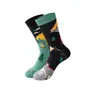 Calcetines unisex de diseño original a la moda, mezcla de otoño e invierno, personalizados con ilustraciones de anime, antibacterianos, transpirables, de algodón a media pantorrilla, para todas las estaciones