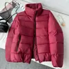 Nuevo Abrigo de Algodón para Mujer 2026, Engrosado para Invierno, Chaqueta Corta Cálida y de Moda para Madres, Cuello Alto, A Prueba de Frío, Diseño de Canalé