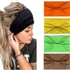Nueva Diadema Deportiva Elástica de Color Sólido Europea y Americana Diadema Ancha para Yoga Diadema Absorbente de Sudor Moda Pañuelo para la Cabeza Diadema Accesorios para el Cabello