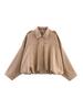 Explosiones Transfronterizas para Mujer Europeas y Americanas AliExpress Gamuza Nueve Colores Solapas Sueltas Chaqueta Bomber Abrigo