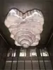 Candelabro de Lujo para Lobby de Hotel, Patrón de Flor de Rosa y Nube, Lámpara de Cristal para Terraza de Sala de Estar, Iluminación para Proyectos, Iluminación para Casa Modelo de Oficina de Ventas