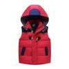 Chaleco de Algodón Acolchado para Niños Invierno Niños y Niñas Bebé Más Terciopelo Grueso con Capucha Uniforme de Jardín de Niños Logo