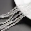 Colgante de Cristal Flor de Ciruelo de Cuatro Esquinas Agujero Vidrio Vidrio 8mm Color Mágico Accesorios para Joyería DIY Aretes Accesorios para Pulseras