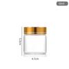 Frasco de Vidro com Tampa Dourada 47mm Garrafa de Vidro Tubo de Agarwood Cordyceps Frasco Pequeno Transparente para Remédios Frasco Dispensador de Doces Frasco de Mensagem