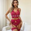 Comércio exterior Europeu e Americano nova lingerie sexy Amazon sexy transparente renda multi-colorido split tentação terno atacado