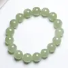 Atacado de fábrica pulseira de círculo único de jade Dongling pulseira de contas redondas verde água clara anel de contas verde claro feminino joias de jade