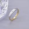 J01 Tienda de Fábrica Anillo de Acero de Titanio de Doble Color Arco Círculo Elíptico Espiral Arco Doble Estrella Anillo de Doble Color