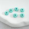 Cuentas de calabaza de aleación de 8 mm con agujero para hilo de color pintado, cuentas sueltas para bricolaje, cadena para teléfono móvil, pulsera, collar, llavero, accesorios de joyería