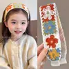 Ferramenta para Franja e Arrumar Cabelo Infantil, Faixa de Cabeça de Tricô com Fita Mágica para Meninas, Faixa de Cabeça para Lavar o Rosto, Faixa de Cabeça, Acessório de Cabelo para Meninas