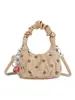 Bolso de mano nuevo de lunares con forma de nube 2026, un bolso tote de nicho y elegante para mujer, se puede llevar en la mano o usar como bolso de hombro o bolso cruzado, hecho de gamuza de alta calidad, versátil y elegante