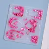 Molde de Silicone para Brincos e Pingentes de Resina Cristalizada DIY Papoula Joias Artesanais Criativas Multiespecificação
