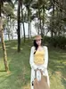 2651 # Estampa de bolinhas retrô, design de gola halter, estilo vibrante e jovial, inspirado na Coreia, único e requintado, com um lindo detalhe cruzado nas costas que cria um efeito emagrecedor