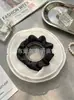 Scrunchie atmosférico para mulheres, elástico de cabelo elegante em renda floral. Acessórios em estoque para atacado