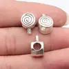 14x9.9x8.3mm Diámetro del agujero aprox.. 5mm 2.9g Plata antigua Piruleta cuenta con agujero grande