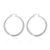 Pendientes estilo europeo y americano bisutería cobre plateado para damas pendientes femeninos círculo escama de pez LKNSPCE292