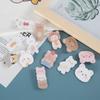 Urso Coelho Fofo Pequeno Pelúcia Desenho Animado Fofo Emblema Broche Acrílico Atacado Acessórios de Bolsa Pingente Patch DIY Mulheres
