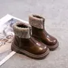 Vestido de estilo retro para niña. Botas Martens 2026 Otoño/Invierno Nuevas Llegadas Niños Suela Suave Cómodas Botas de Princesa Niños Grandes Cálidas Botas de Algodón