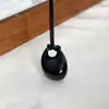 Estilo Mismo de Bloguera Coreana Colgante de Frijol Collar Largo para Mujer Diseño de Nicho de Alta Gama Cadena para Suéter Cadena de Clavícula Esmaltada