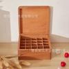 Caja de Madera Creativa para Almacenamiento de Aceites Esenciales Caja de Madera Tapa abatible Exhibidor de Aceites Esenciales y Labiales Caja de Madera Caja de Madera Caja de Regalo para Esmalte de Uñas