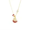Collar Original de Plata Pura S999 Círculo Pez Koi Caballo Pequeño, Aretes del Año Zodiacal, Pulsera de Lujo Ligero, Joyería Exquisita al por Mayor