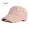 Sombrero Transfronterizo al por Mayor Verano Exterior Protección Solar Sombrero para el Sol para Mujeres Malla Hueca Transpirable Gorra de Béisbol Gorra de Pico Tejida