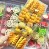 Panes Suaves Divertidos Sabor a Leche con Piña, Pan Trenzado, Pasadores para el Cabello Temáticos de Comida para Niños, Pinzas para el Cabello Originales para Niñas