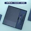 Conjunto de Caixa de Presente com Caderno A5 Transfronteiriço com Logotipo Personalizado, Caderno de Negócios em Sarja, Caixa de Presente com Caneca Térmica para Escolas e Empresas