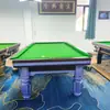 Mesa de snooker estándar internacional 12 pulgadas para casa piedra azul acero biblioteca estilo inglés mesa de billar funda sala de bolas club