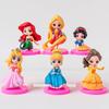 Decorações de Bolo de Aniversário de Menina Celebridade da Internet Versão Q Mini Princesa Plug-in de Mesa de Sobremesa