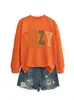Temporada Acogedora Tienda Independiente Lista de Deseos de Amazon Sudadera Informal Cómoda de Moda para Mujer Otoño Invierno Cuello Redondo Manga Larga