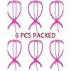 Acessórios para peruca suporte de peruca suporte especial para peruca cabide de peruca Cabide de peruca de plástico rosa Preto Azul Branco
