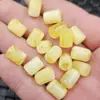Grânulos fluorescentes flutuantes para água salgada, barril de cera de abelha, grânulos soltos, flor branca artificial, cera de abelha, acessórios para pulseira e colar, grânulos