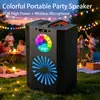 O8K BT-2096 Comercio Transfronterizo Altavoz Bluetooth de 8 pulgadas Portátil para Exteriores Altavoz de Fiesta con Micrófono Inalámbrico