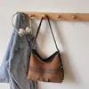 Bolso tote versátil, gran capacidad, bolso de hombro, casual, para el trabajo, estilo nuevo, gamuza, con diseño de letras, para mujer, 2026, para ir al trabajo