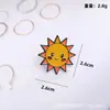 Celebridade da Internet Nova Broche Decorativo de Cenoura Desenho Animado Ovo Pochê Sol Pequeno Pêssego Arco-Íris Alfinete Fabricante Atacado
