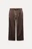 AliExpress transfronterizo nuevo para mujer venta al por mayor de comercio exterior ZR en stock traje de pantalón estilo pijama con cuello mezclado