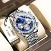 Marca Suiza Transfronteriza Nuevo Reloj para Hombre Multifunción Luminoso de Cuarzo Transmisión en Vivo Dropshipping