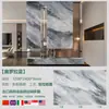 Nuevo Modelo Superficie de Cristal 1200*2400 Fondo Brillante Pared de Fondo Entrada Isla de Jade Azul Mesa Mostrador de Bar Mesa de Café Cristal Azul