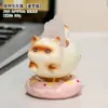Adorno Rotatorio Creativo Alegre de Gatito de Cristal Dibujo Animado Gato Siamés Decoración Sanadora para Escritorio de Oficina